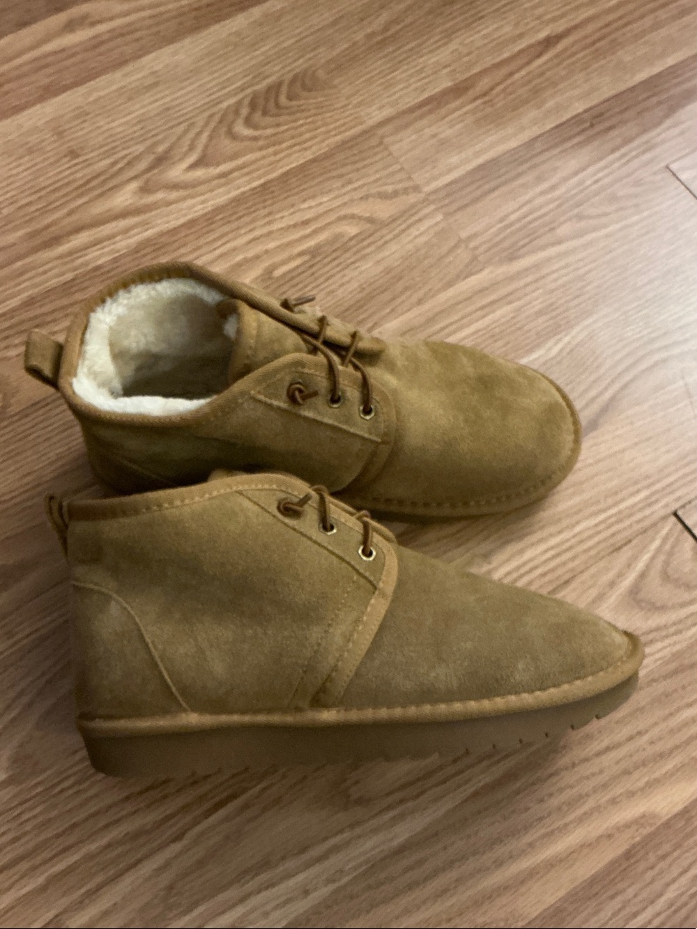 Women's Suede Slide On Booties with Fleece Lining Women Size 9.5